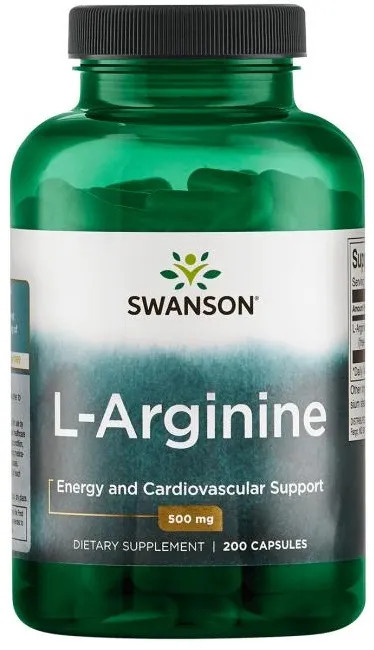Swanson - L-Arginina, 500mg, 200 kapsułek