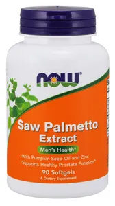 NOW Foods - Saw Palmetto Extract with Pumpkin Seed Oil and Zinc, 80mg - 90 softgels