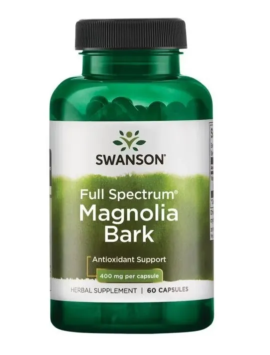 Swanson - Kora Magnolii, 400mg, 60 kapsułek