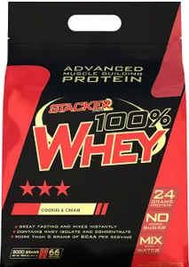 Stacker2 Europe - Białko, 100% Whey, Cookies & Cream, Proszek, 2000g
