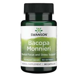 Swanson - Bacopa Monniera, 10:1 Ekstrakt, 50mg, 90 kapsułek
