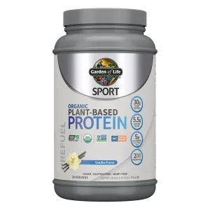 Garden of Life - Plant-Based Protein, Białko Roślinne, Wanilia, Proszek, 806g