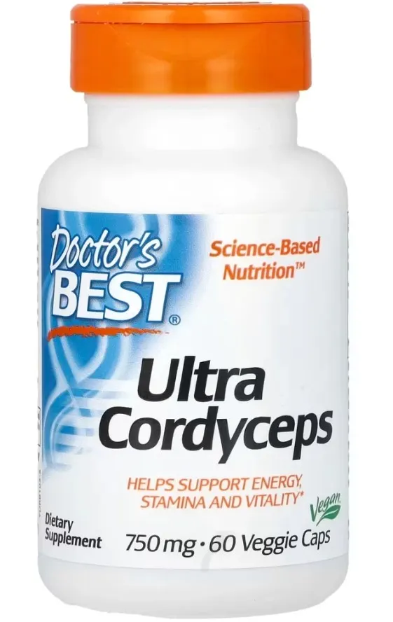 Doctor's Best - Ultra Kordyceps, 750mg, 60 vkaps