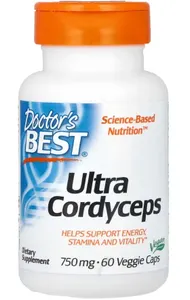Doctor's Best - Ultra Kordyceps, 750mg, 60 vkaps