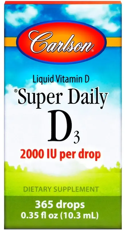 Carlson Labs - Super Daily D3, 2000 IU, Płyn, 10 ml