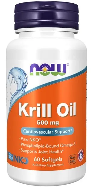 NOW Foods - Neptune Krill Oil, Olej z Kryla, 500mg, 60 kapsułek miękkich