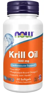 NOW Foods - Neptune Krill Oil, Olej z Kryla, 500mg, 60 kapsułek miękkich