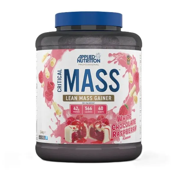 Applied Nutrition - Gainer, Critical Mass, Professional, White Chocolate Raspberry, Proszek, 2400g