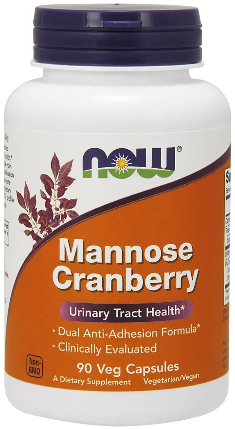 NOW Foods - Mannoza, Mannose Cranberry, 90 vkaps