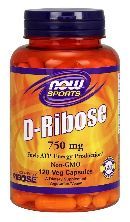 NOW Foods - D-Ribose, 750mg, 120 vkaps
