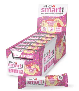 PhD - Baton Smart Bar, Birthday Cake, 24 szt. x 32g
