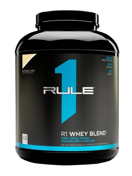 Rule One - R1 Whey Blend, Odżywka Białkowa, Birthday Cake, Proszek, 2244g