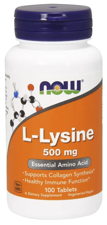 NOW Foods - L-Lizyna, 500mg, 100 tabletek