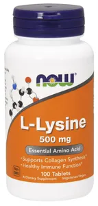 NOW Foods - L-Lizyna, 500mg, 100 tabletek