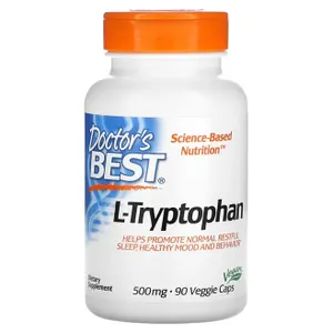 Doctor's Best - L-Tryptofan TryptoPure, 500mg, 90 vkaps
