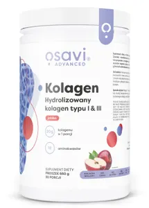 Osavi - Kolagen Hydrolizowany Typu I & III, Jabłko, 660g