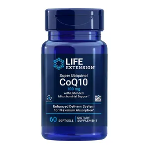 Life Extension - Ubichinol koenzym Q10 ze wzmocnionym wsparciem dla mitochondriów 100mg - 60 miękkich kapsułek