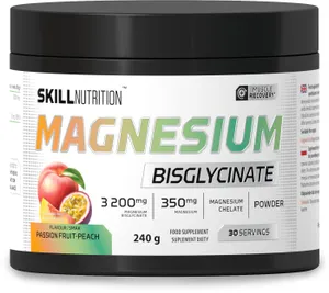 Skill Nutrition - Bisglicynianu Magnezu, Marakuja-Brzoskwinia, 240g