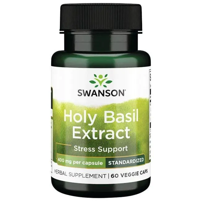 Swanson - Holy Basil Extract, 400mg, 60 vkaps