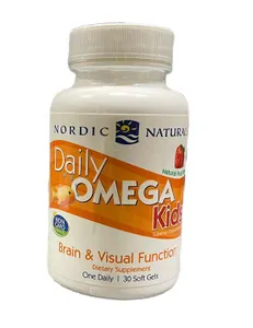 Nordic Naturals - Daily Omega Kids, Smak Owocowy, 30 kapsułek miękkich