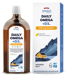 Osavi - Daily Omega + D3, 1600mg Omega 3, Cytryna, 500 ml