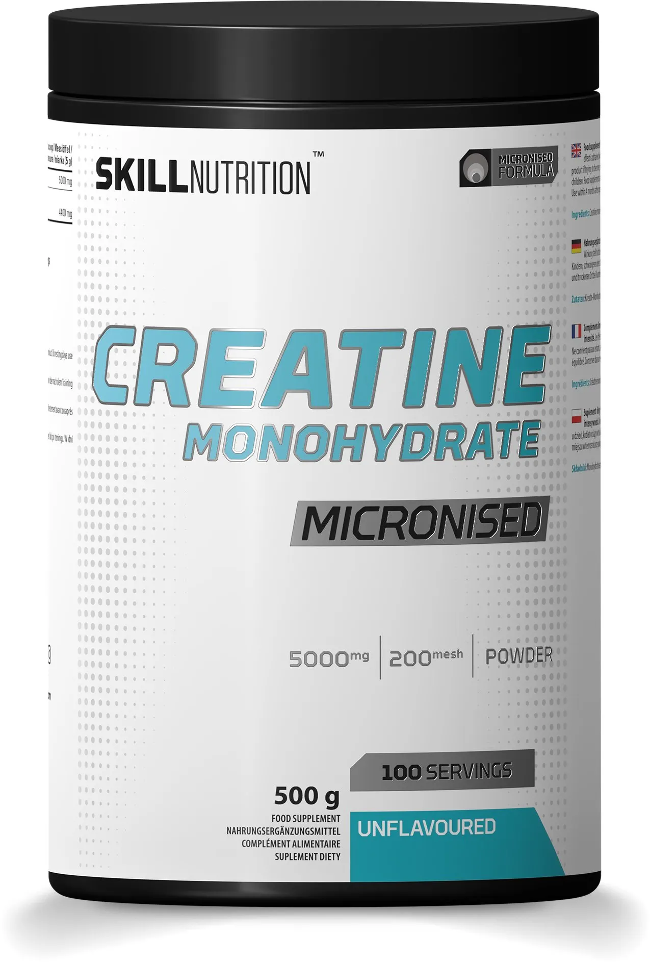 Skill - Monohydrat Kreatyny, Bezsmakowy, 500g