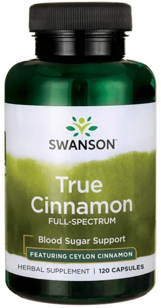 Swanson - True Cinnamon Full Spectrum, 120 kapsułek