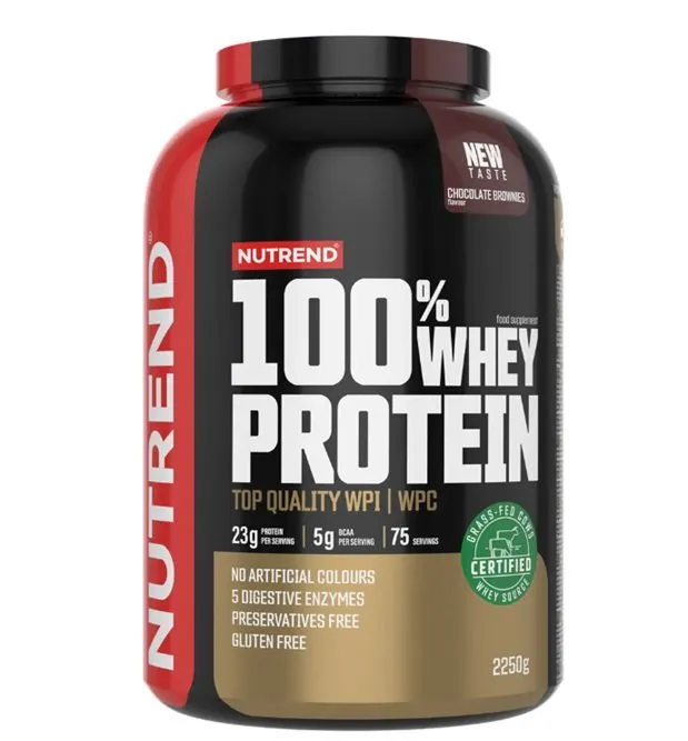 Nutrend - Odżywka Białkowa 100% Whey Protein, Chocolate Brownies, Proszek 2250g