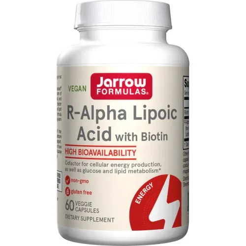 Jarrow Formulas - Kwas Alfa Liponowy z Biotyną, 60 kapsułek