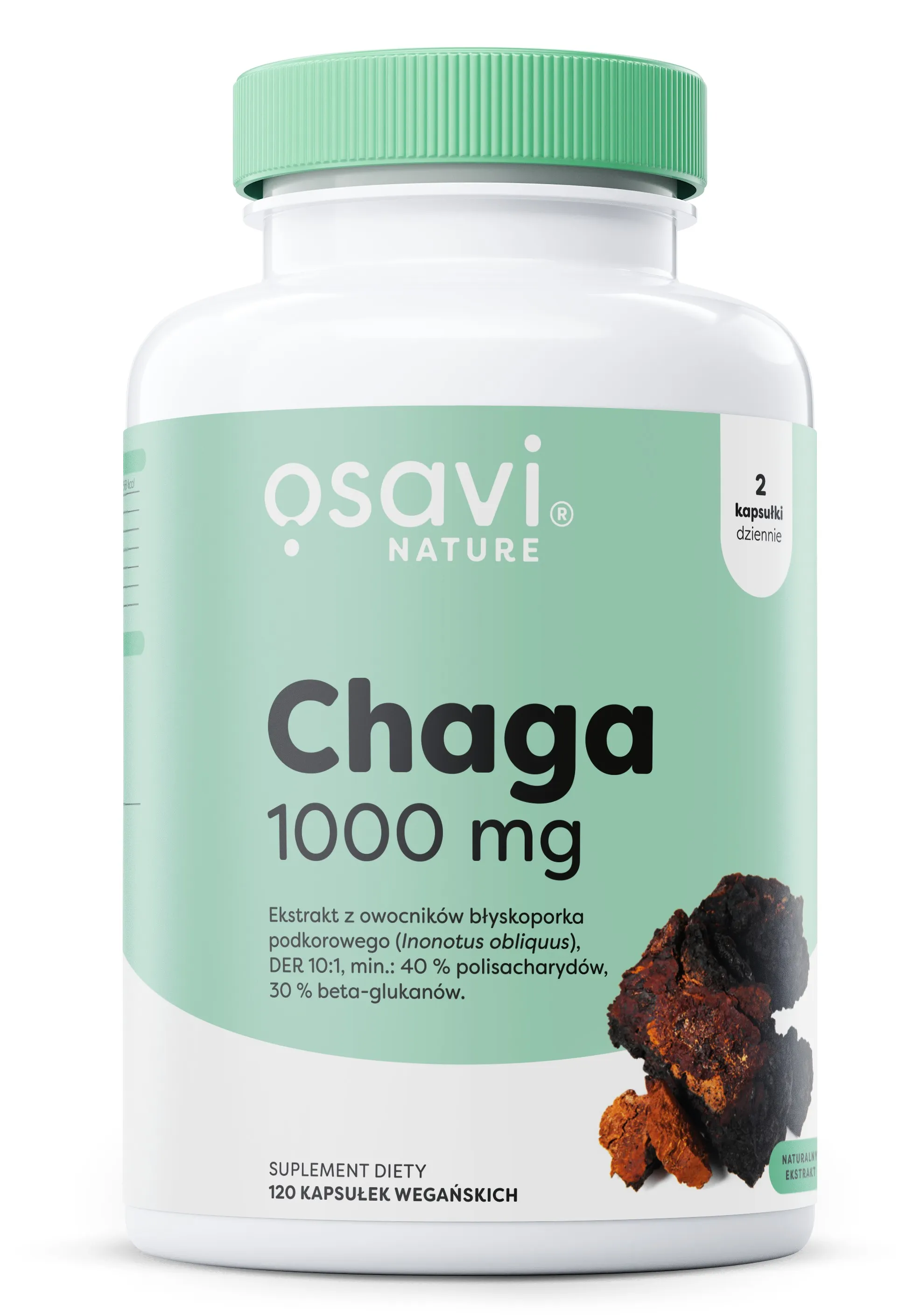Osavi - Grzyby Chaga, 1000mg, 120 vkaps