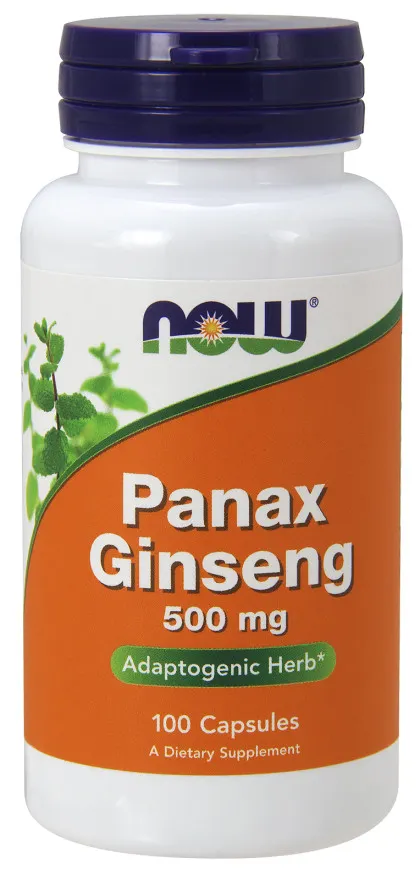 NOW Foods - Żeń-Szeń, Panax Ginseng, 500mg, 100 kapsułek