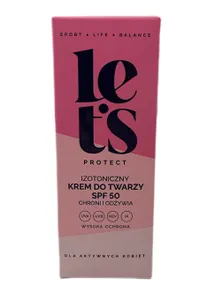 Let's - Izotoniczny Krem do Twarzy SPF 50, 50 ml