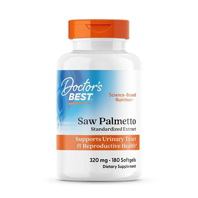Doctor's Best - Saw Palmetto (Palma Sabałowa), 320mg, 180 kapsułek miękkich
