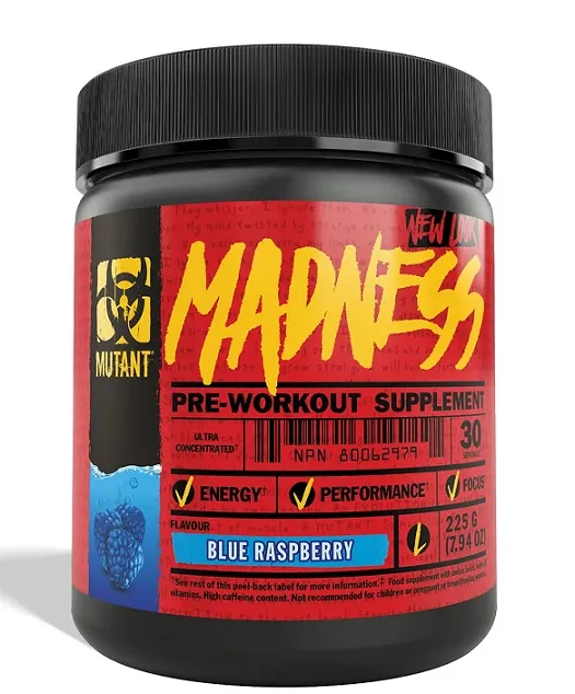 Mutant - Madness, Blue Raspberry, Proszek, 225g