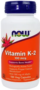 NOW Foods - Witamina K-2, 100mcg, 100 kapsułek
