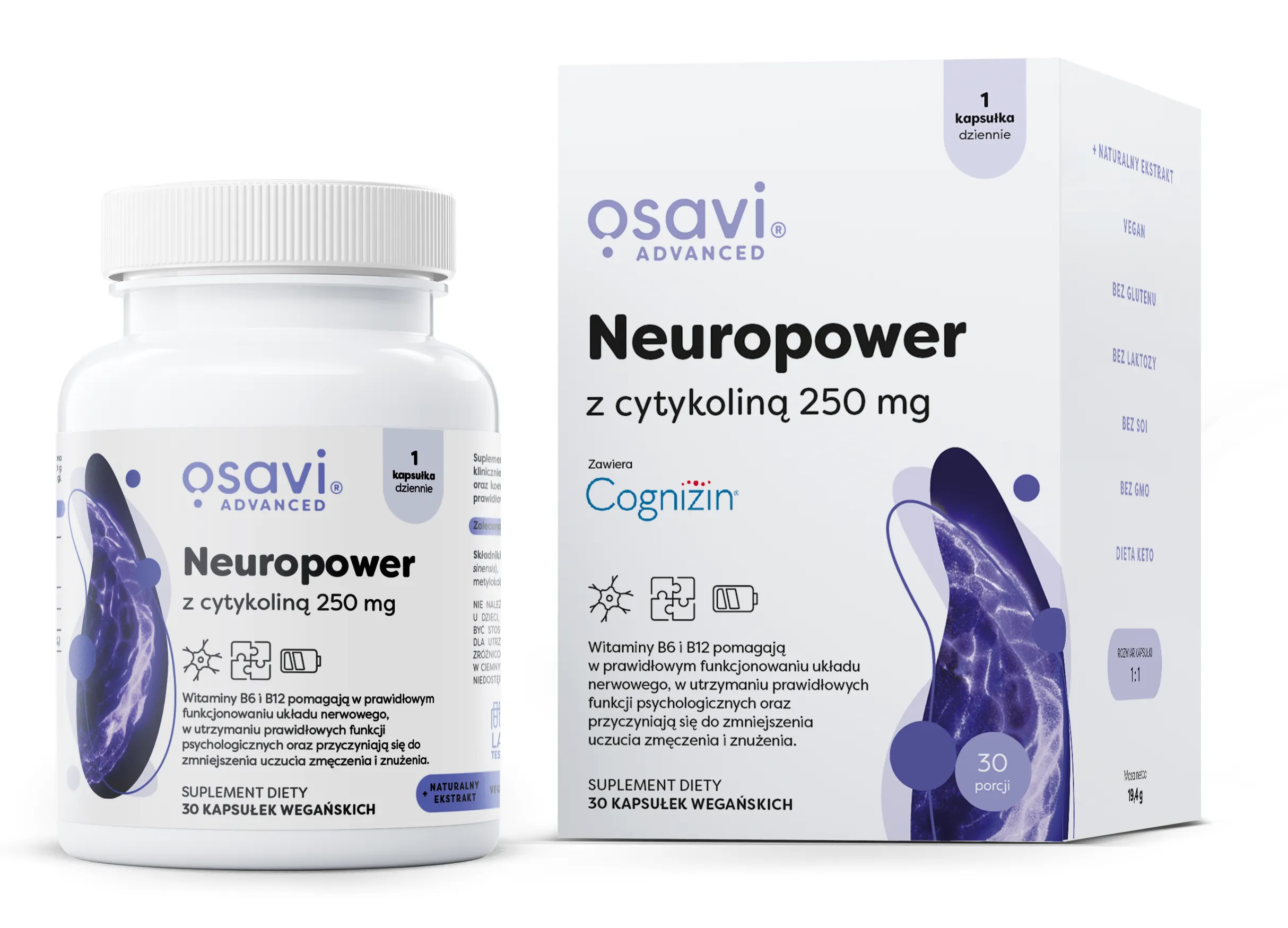 Osavi - Neuropower z Cytykoliną, 250mg, 30 vkaps