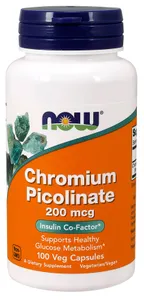 NOW Foods - Chromium Picolinate, 200mcg, 100 kapsułek