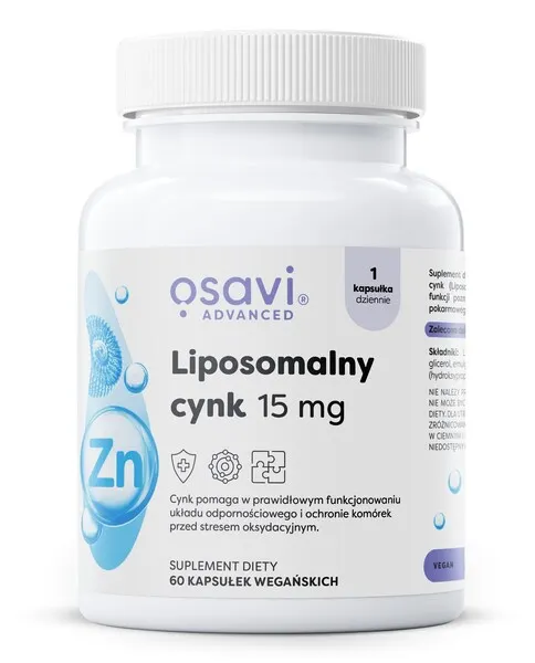 Osavi - Liposomalny Cynk, 15mg, 60 vkaps