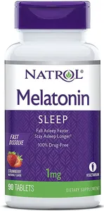 Natrol - Melatonina Szybko Rozpuszczalna, 1mg, 90 tabletek