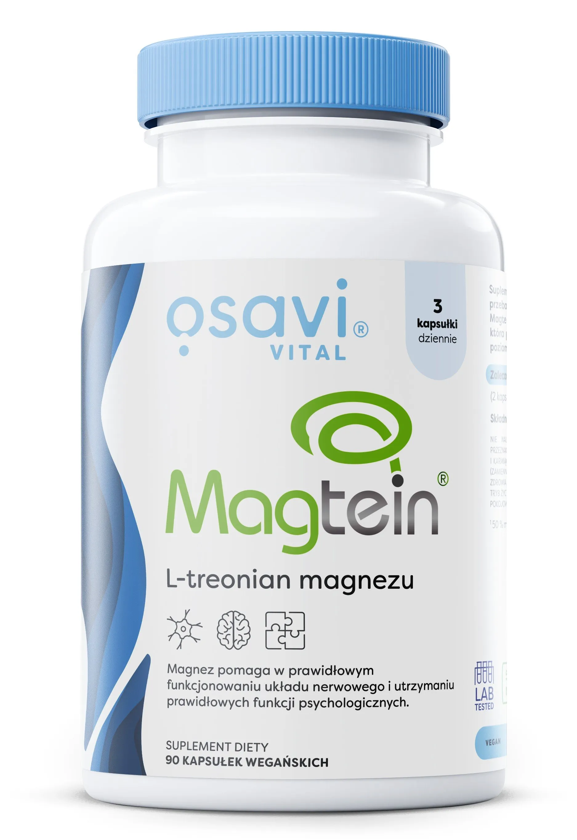 Osavi - Magtein, L-Treonian Magnezu, 90 vkaps