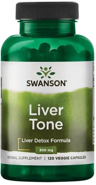 Swanson - Liver Tone, Formuła na Detoks Organizmu, 300mg, 120 vkaps