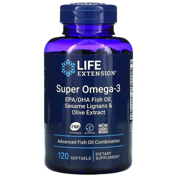 Life Extension - Super Omega-3, 120 kapsułek miękkich