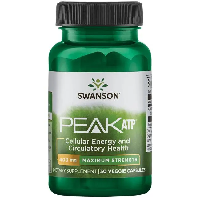 Swanson - Peak ATP 400, 400mg, 30 vkaps