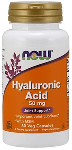 NOW Foods - Kwas Hialuronowy z MSM, 50mg, 60 vkaps