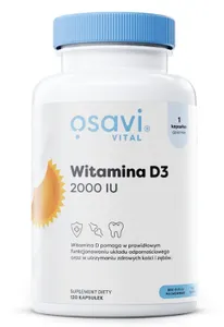 Osavi - Witamina D3, 2000IU, 120 kapsułek miękkich