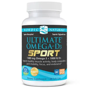 Nordic Naturals - Ultimate Omega-D3 Sport, 60 kapsułek miękkich