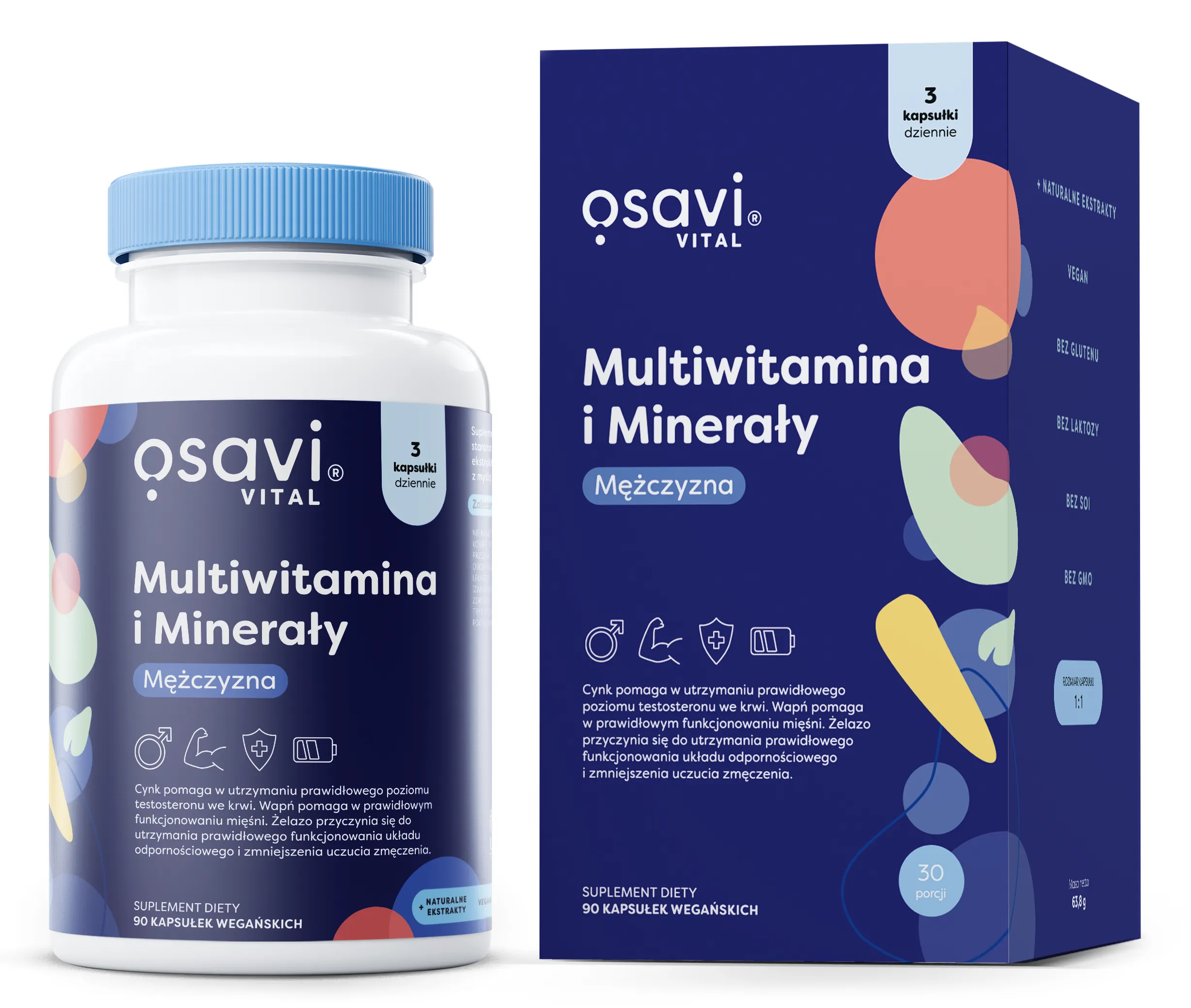Osavi - Multiwitaminy i Minerały Mężczyzna, 90 vkaps