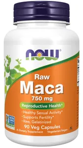 NOW Foods - Maca 6:1 Concentrate, 750mg RAW - 90 vcaps