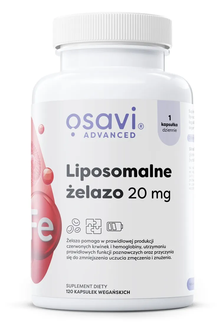 Osavi - Liposomalne Żelazo, 20mg, 120 vkaps