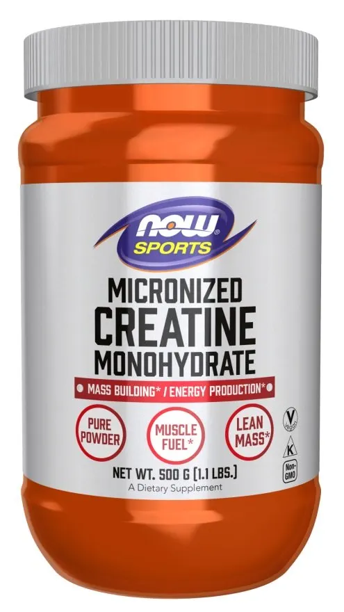 NOW Foods - Monohydrat Kreatyny, Mikronizowany, Proszek, 500g
